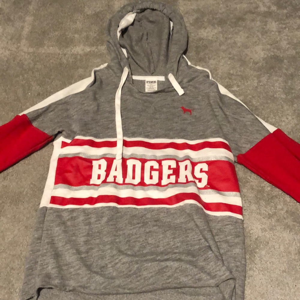 Badgers Pink Victoria’s Secret hoodie